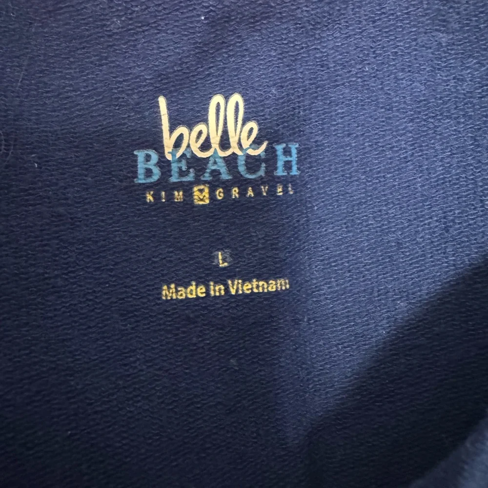Belle Beach by Kim Gravel
French Terry
SeasideDrawstring Top 
Navy Salty Large - Picture 3 of 4